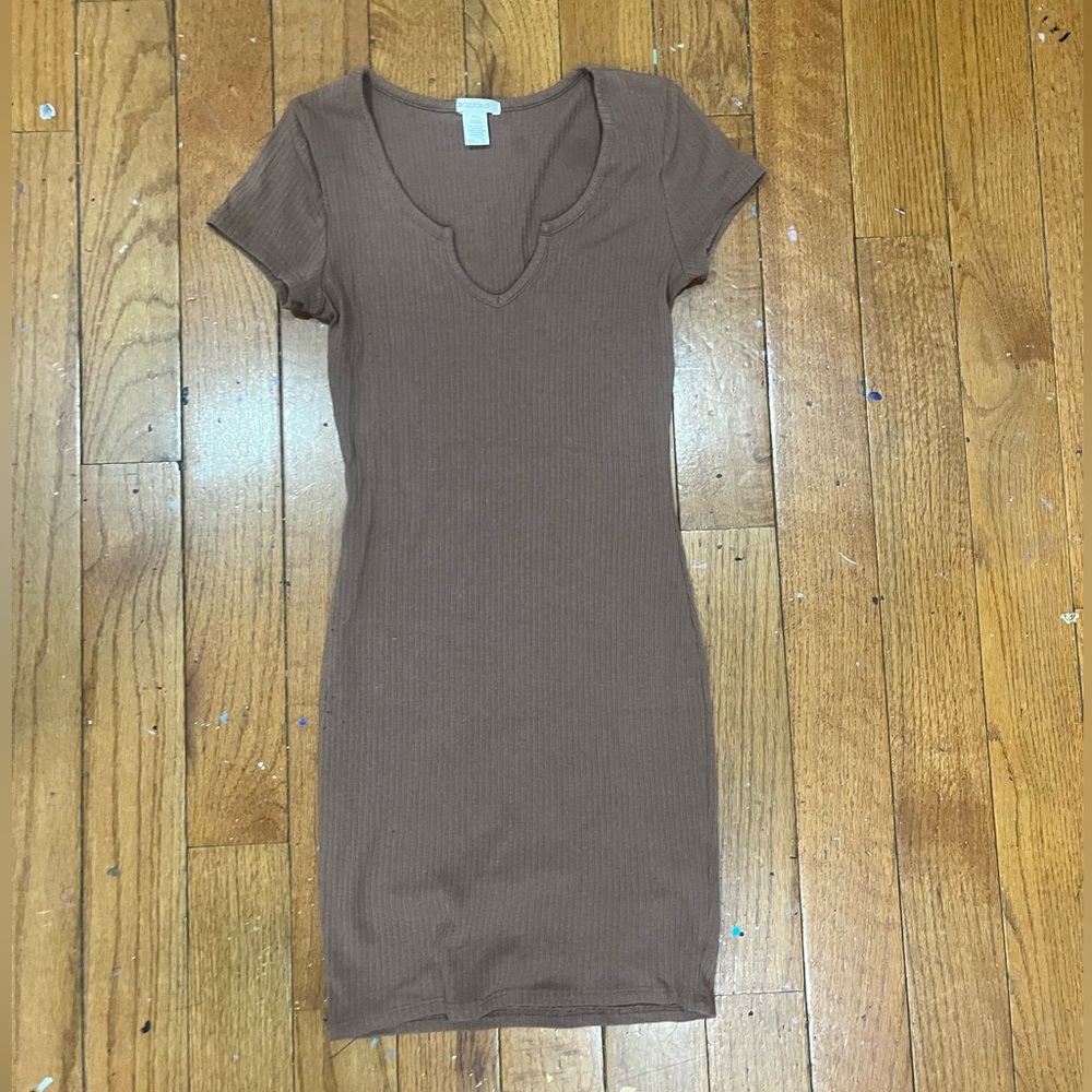 short light brown dress